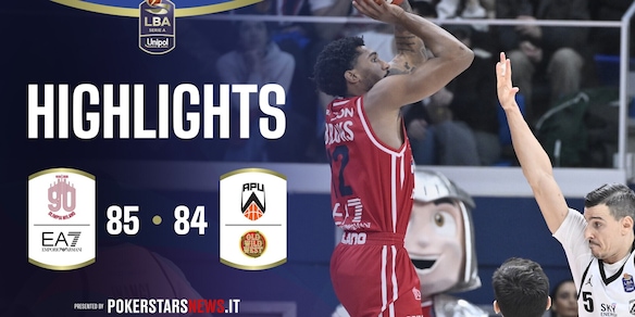 EA7 Emporio Armani Milano - Apu Old Wild West Udine | PokerstarsNews Highlights Serie A Unipol 2025/2026