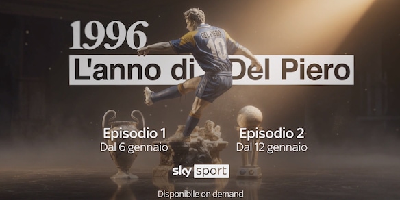 Arriva in tv "1996, l'anno di Del Piero"