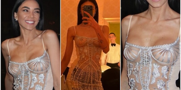 Chiara Biasi, le foto sexy con il vestito trasparente mandano in estasi i social