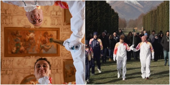 Milano-Cortina, il ct Soncin e Girelli tedofori nella Regia di Venaria: scambio di battute da ricordare