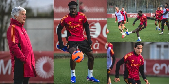 Roma, ecco Robinio Vaz: primo allenamento agli ordini di Gasperini