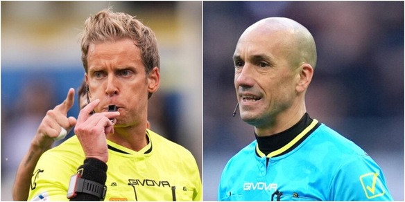 Serie A, gli arbitri della 21ª giornata: c'è Chiffi per Roma-Torino, Lazio-Como a Fabbri