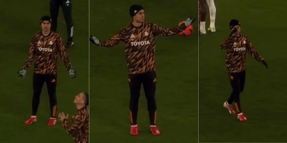 Dybala e il passaggio sbagliato di Tsimikas nel riscaldamento: la reazione surreale di Paulo è virale