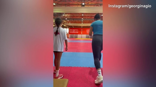 Lady CR7 perde la sfida di corsa con...la figlia