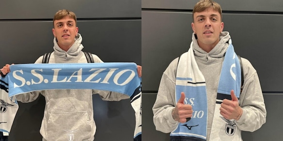 Daniel Maldini alla Lazio, le prime foto con la sciarpa biancoceleste