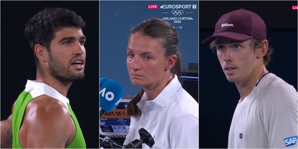 Alcaraz, il gesto da campione con De Minaur: così lo salva dal warning