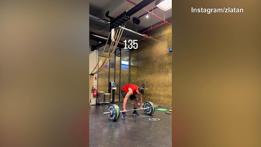 Ibra, 135 kg di pesi? Nessun problema...