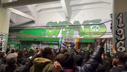 Roma, gemellaggio da brividi con il Panathinaikos