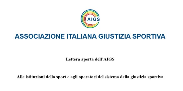 Lettera aperta dell’AIGS alle istituzioni dello sport e agli operatori del sistema della giustizia sportiva