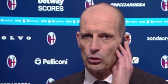 Allegri controcorrente dopo Bologna-Milan: "Dispiace non giocare più partite"