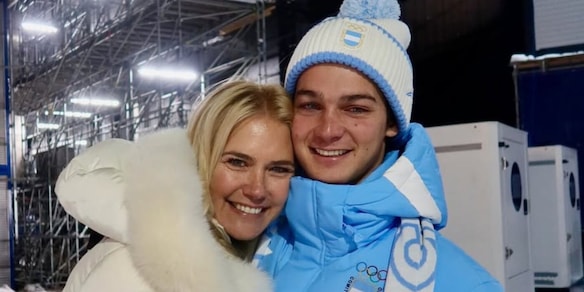 Valeria Mazza, il figlio Tiziano Gravier alle Olimpiadi invernali Milano Cortina