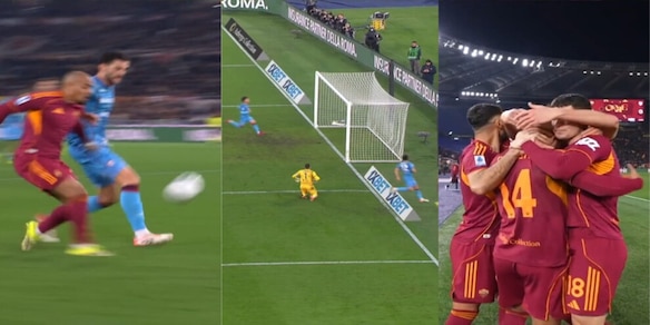 Super gol di Malen, Roma avanti contro il Cagliari: Caprile non può nulla sul pallonetto