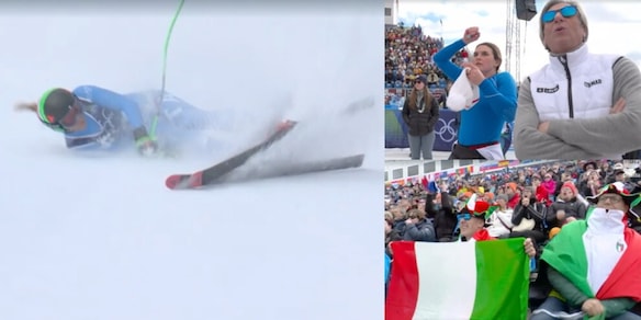 Goggia, si inclina e cade ma poi si rialza: il terrore dei tifosi e la paura delle azzurre