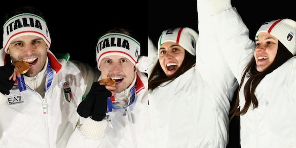 Slittino, è festa doppia: l'emozione dell'Italia sul podio delle Olimpiadi