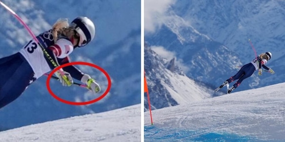 L'incredibile storia dei guanti di Lindsey Vonn durante la caduta e l'inquietante profezia del 13: "Pianto tutta la notte prima"