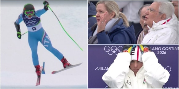 Delusione Goggia, esce nel SuperG: la fotosequenza dell'errore e le reazioni di Mattarella e Brignone