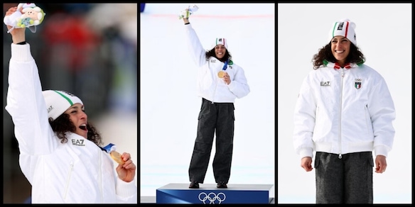 Gli occhi lucidi e l'abbraccio con Mattarella: Brignone festeggia l'oro