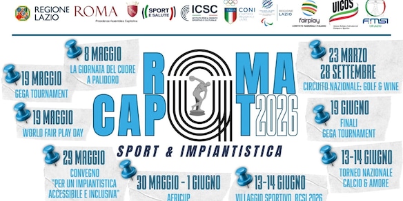 Roma Caput Sport e Impiantistica, al via la IV edizione: 7mila atleti per il Bambino Gesù