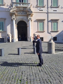 Mattarella riceve i partecipanti al Festival di Sanremo con Conti e Pausini