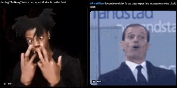 Dall'errore di Fullkrug al gran gol di Modric, le ironie dei social su Pisa-Milan