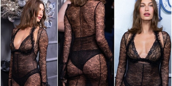 Hailey Bieber e il sexy vestito trasparente di pizzo infiammano Sydney