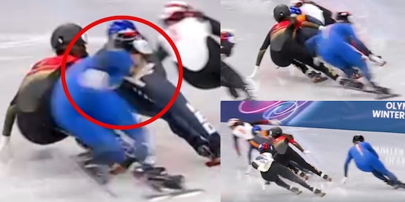 Rabbia Fontana, spinta giù dal podio: la sequenza del contatto che gli è costato la medaglia