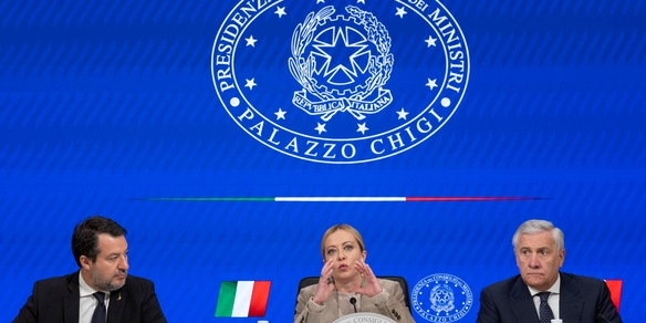 Vertice a Palazzo Chigi nel pomeriggio con Meloni, Salvini e Tajani