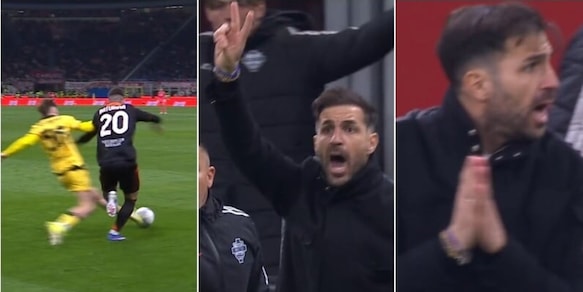 Saelemaekers graziato dall'arbitro, Fabregas impazzisce in panchina e poi chiede scusa in tv