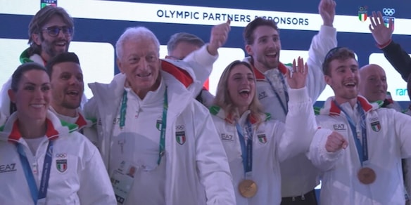 Gli azzurri del Team Event celebrati a Casa Italia Milano