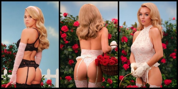 Sydney Sweeney, le foto sexy in intimo sui social