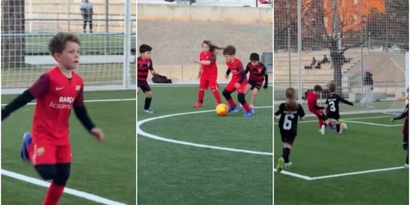 Pazzesco a Barcellona: il figlio di Szczesny dribbla metà squadra e segna, le foto virali