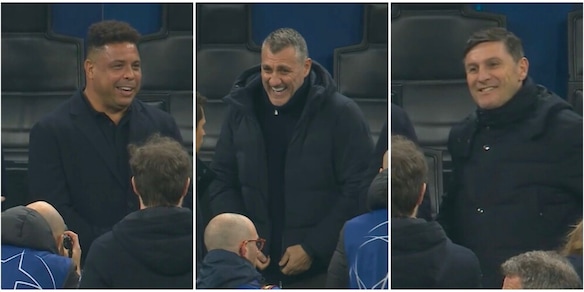 Inter, Ronaldo e Vieri a San Siro prima del Bodo: le foto
