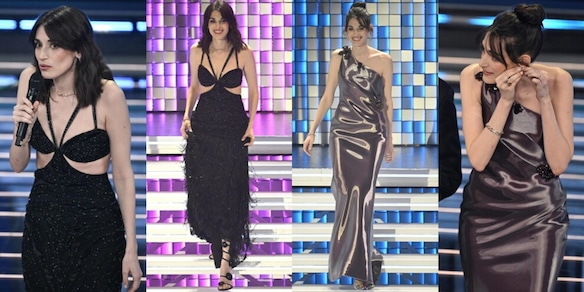 Pilar Fogliati incanta Sanremo 2026: l'abito viola è una sirena iridescente ma l'orecchino...