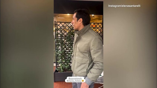 Corradi, incontro a sorpresa al supermercato