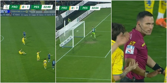 Caos e proteste a Frosinone, esplode un petardo e il Pescara segna il raddoppio casualmente: il gol è regolare