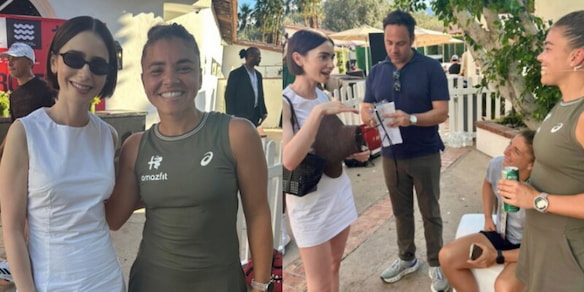 La foto virale da Indian Wells: Jasmine Paolini e... Emily in Paris!