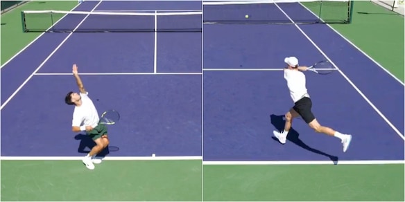 Indian Wells, Sinner in campo con Darderi e accanto c'è Alcaraz: "Le stelle si allineano..."