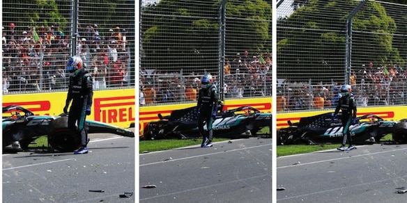 Paura per Antonelli: va a sbattere, lui sta bene ma la macchina è distrutta