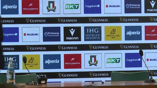 Rugby, Quesada e Lamaro accolti dall'applauso della sala stampa