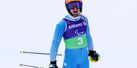 Paralimpiadi Milano Cortina, oro per Giacomo Bertagnolli nella combinata alpina Vision Impaired