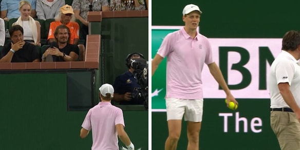 Un tifoso lo disturba, Sinner si infuria e reagisce così contro Fonseca