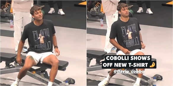 Cobolli è diventato Hulk: a Miami mostra con orgoglio la sua maglia per la Coppa Davis