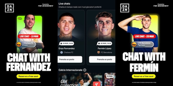 Enzo Fernández e Fermín López in live chat su Dazn