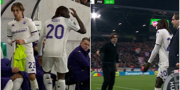 Kean non prende bene il cambio: il gesto di stizza verso Vanoli durante Rakow-Fiorentina