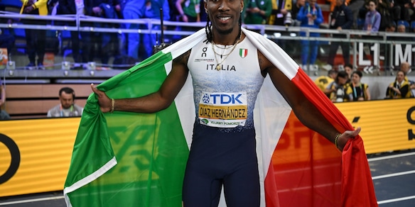 Mondiali atletica indoor, Diaz 'dopo Antonelli e Sinner non potevo essere da meno'