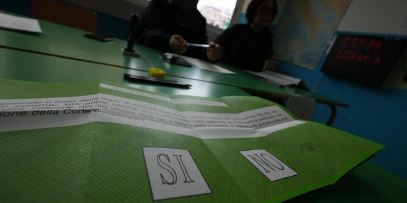 Referendum: ad un quarto dei seggi scrutinati affluenza al 58,51%