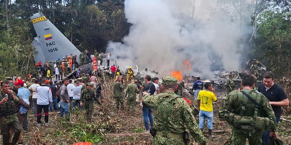 Aereo militare precipita in Colombia, 8 morti e oltre 80 feriti