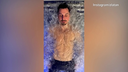 Ibra, relax...in acqua