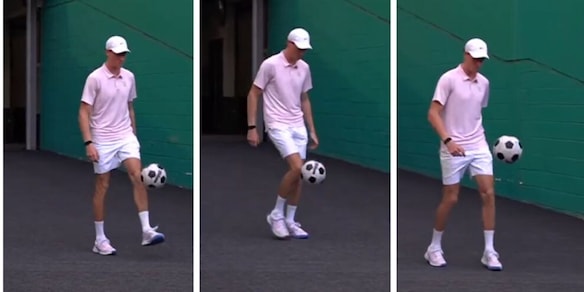 I palleggi virali di Sinner durante il riscaldamento: "Gattuso prendi nota"