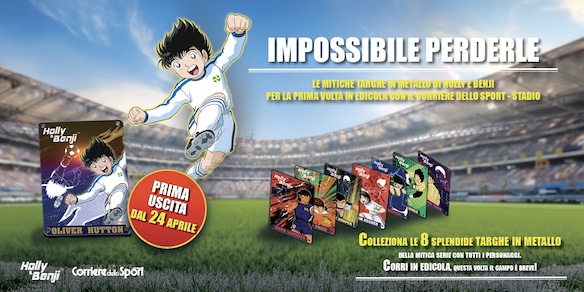 Holly e Benji in edicola: arrivano le targhe da collezione!